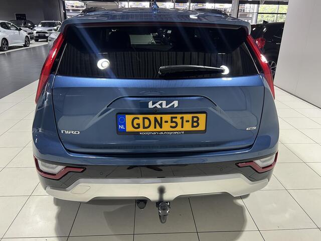 KIA Niro 1.6 GDi Hybrid DynamicPlusLine Trekhaak, schuif-/kanteldak, Apple Carplay/Android Auto, stoel en stuur verwarming.