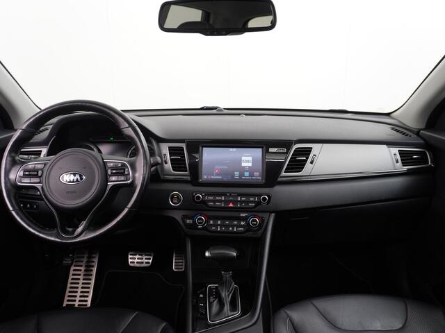 KIA Niro AUT-6 PHEV Plug In Hybride! Leer+Elektr.+Verwarmd+Gekoeld/Geventileerd! Schuifdak Navi Apple Android Carplay AutoPilot Stuurbekr. Camera PDC LED LMV VoorruitVerwarmd Adaptive-CruiseControl MultiMedia-vb. Rijstrooksensor ESP BAS Autonoom-Remsysteem 1.6 GD 