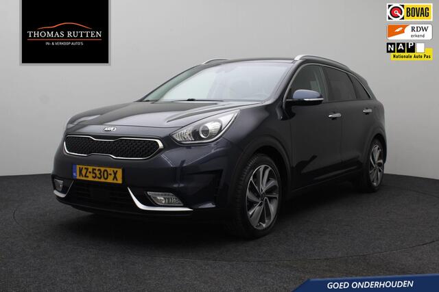 KIA Niro 1.6 GDi Hybrid SportsLine 2017 NAP | Navigatie | Airco | Cruise control | Stuurwielverwarming | Stoel verwarming + ventilatie | Trekhaak | Camera | Bluetooth | Lederen bekleding |