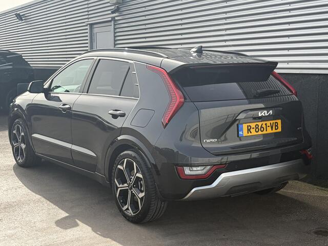 KIA Niro 1.6 GDi Hybrid Launch Edition Nieuw geleverd, Dealer onderhouden 1e eign.: Schuif-/kanteldak, trekhaak 13-polig, head-up display, stoelverwarming- & ventilatie, stuurverwarming, adaptieve cruise control, Apple CarPlay/Android Auto
