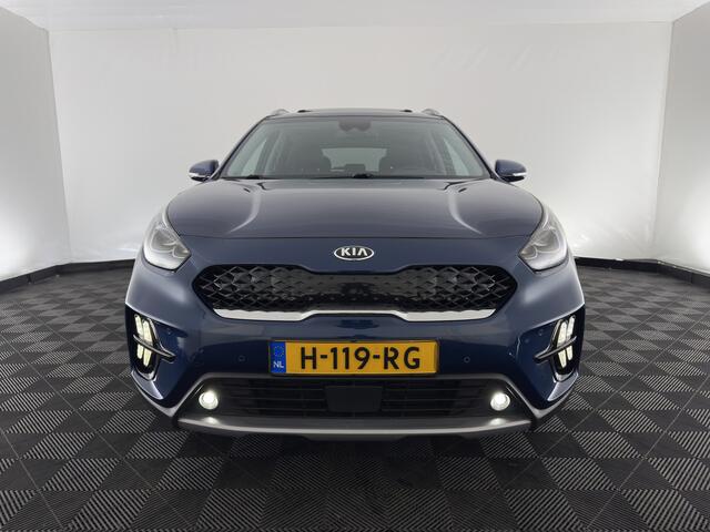 KIA Niro 1.6 GDi Hybrid ExecutiveLine (INCL.BTW) Aut. *PANO | LEATHER | FULL-LED | NAVI-FULLMAP | DIGI-COCKPIT | HEATED-COMFORTSEATS | CAMERA | DAB+ | KEYLESS | ECC | SHIFTPADDLES | ADAPTIVE-CRUISE | LANE-ASSIST | TOWBAR | 18"AL