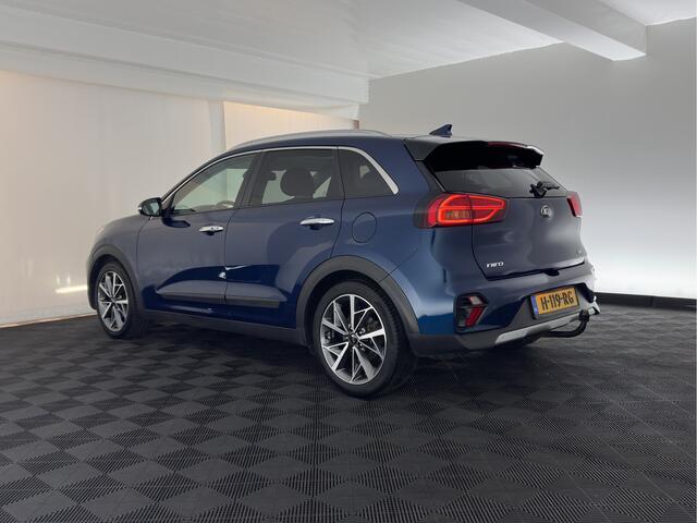 KIA Niro 1.6 GDi Hybrid ExecutiveLine (INCL.BTW) Aut. *PANO | LEATHER | FULL-LED | NAVI-FULLMAP | DIGI-COCKPIT | HEATED-COMFORTSEATS | CAMERA | DAB+ | KEYLESS | ECC | SHIFTPADDLES | ADAPTIVE-CRUISE | LANE-ASSIST | TOWBAR | 18"AL