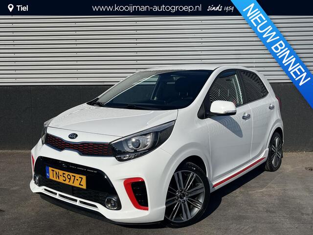 KIA PICANTO 1.0 T-GDI GT-Line 100 PK! Navigatie, Lederen bekleding, 1e eign. Dealeronderhouden, NL-auto, Smart Key, LMV, Parkeersensoren