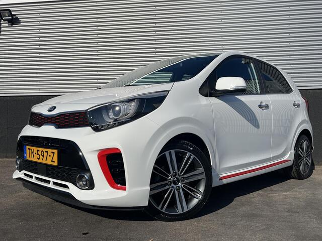 KIA PICANTO 1.0 T-GDI GT-Line 100 PK! Navigatie, Lederen bekleding, 1e eign. Dealeronderhouden, NL-auto, Smart Key, LMV, Parkeersensoren