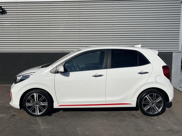 KIA PICANTO 1.0 T-GDI GT-Line 100 PK! Navigatie, Lederen bekleding, 1e eign. Dealeronderhouden, NL-auto, Smart Key, LMV, Parkeersensoren