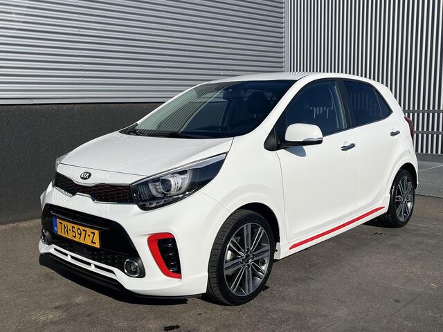 KIA PICANTO 1.0 T-GDI GT-Line 100 PK! Navigatie, Lederen bekleding, 1e eign. Dealeronderhouden, NL-auto, Smart Key, LMV, Parkeersensoren