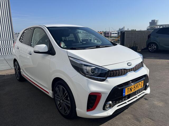 KIA PICANTO 1.0 T-GDI GT-Line 100 PK! Navigatie, Lederen bekleding, 1e eign. Dealeronderhouden, NL-auto, Smart Key, LMV, Parkeersensoren