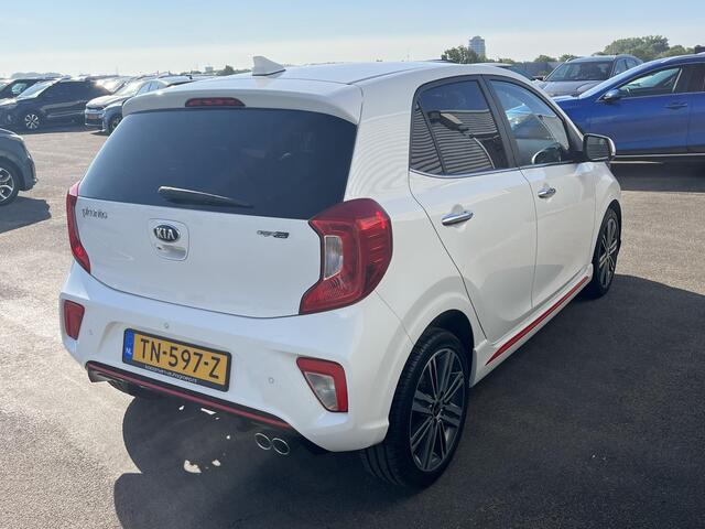 KIA PICANTO 1.0 T-GDI GT-Line 100 PK! Navigatie, Lederen bekleding, 1e eign. Dealeronderhouden, NL-auto, Smart Key, LMV, Parkeersensoren