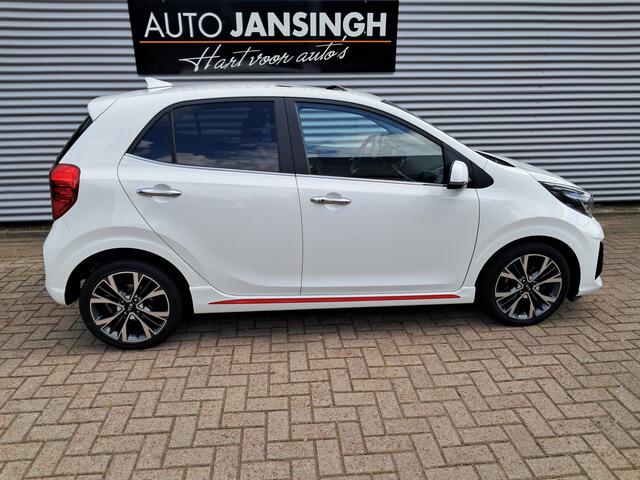 KIA PICANTO 1.0 T-GDi GT-Line 100 pk!! Schuifdak!! Ndl auto!! | Clima | Cruise | LM Velgen | Stuur en stoelverwarming | 1e Eigenaar | Keyless | RIJKLAARPRIJS INCL 12 MAANDEN GARANTIE EN BEURT