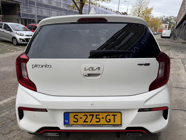 KIA PICANTO 1.0 T-GDi GT-Line 5p 100 PK 45557KM! NAP | Navigatie | Apple Carplay | Panoramadak | Climate Control | Cruise Control | Stoel\Stuurverwarming | Parkeersensoren | Achteruitrijcamera | Keyless | Leder | Dealerond