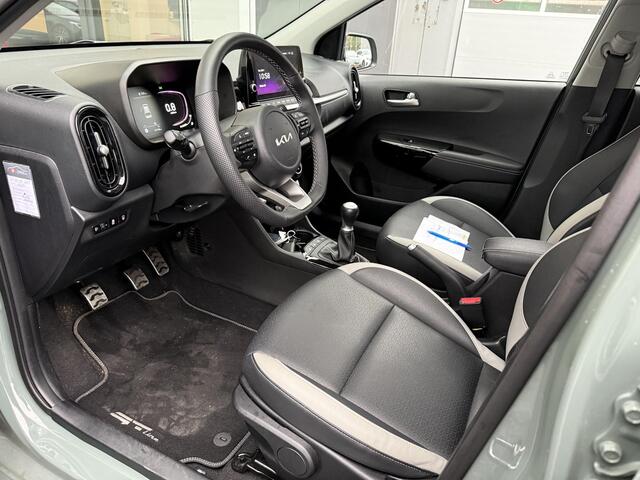 KIA PICANTO 1.0 DPI GT-Line NL-auto, Schuif/kanteldak, Lederen bekleding, Stoel- & Stuurwiel verwarmd, LED, Privacy glass, Smart Key, Navigatie, BTW-Auto