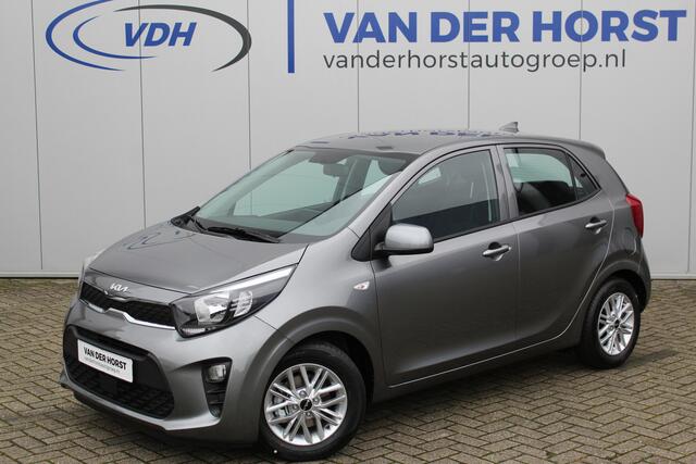 KIA PICANTO 1.0-67pk DPi DynamicLine 5drs. Wegenbelasting slechts ¤. 32,- per mnd. Airco, camera, Apple carplay/Android auto, metallic lak, LM wielen, Bluetooth, centr. vergr. afst. bed., cruise cntrl etc.