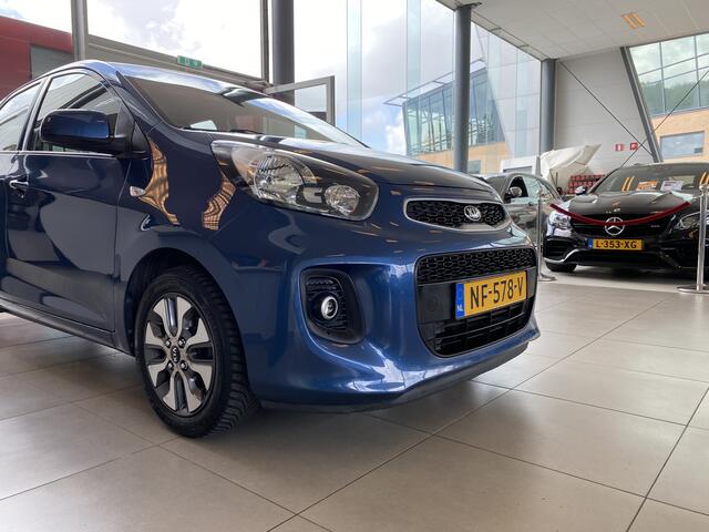 KIA PICANTO 1.0 CVVT EconomyPlusLine,100% Onderhouden,Navigatie,Acteruitrijcamera,Bluetooth,Airco,Aux Usb Aansluiting,14 Inch Lmv