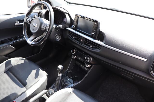KIA PICANTO 1.0 CVVT Design Edition Achteruitrijcamera/Cruise control/Climate control/Lederen bekleding/Navigatie/Elektrisch inklapbare spiegels/Licht metalen velgen/Led dagrijverlichting