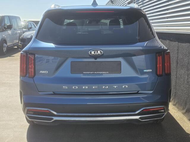 KIA SORENTO 1.6 T-GDI Hybrid 2WD ExecutiveLine 7p. Schuif/kanteldak, seat memory, stoel- & stuurverwarming, stoelventilatie, 360° camera, achterbank verwarmd, HUD, dodehoek detectie