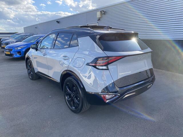 KIA SPORTAGE 1.6 T-GDi Hybrid Black edition Schuif/kanteldak, Stoel- & Stuurwiel verwarmd, Nieuw geregistreerde auto,