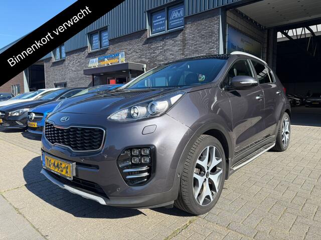 KIA SPORTAGE 1.6 T-GDI 4WD GT-Line | 2E EIGENAAR | 12MND GARANTIE | AUTOMAAT | LEDER | PANO | NAVI | LED | CAMERA |