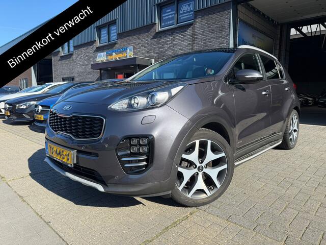 KIA SPORTAGE 1.6 T-GDI 4WD GT-Line | 2E EIGENAAR | 12MND GARANTIE | AUTOMAAT | LEDER | PANO | NAVI | LED | CAMERA |
