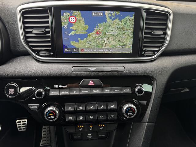 KIA SPORTAGE 1.6 T-GDI 177pk GT-Line Navi Leder Carplay Camera Keyless Stuur en StoelVerwaming DAB Clima 19" Trekhaak JBL Pdc GT