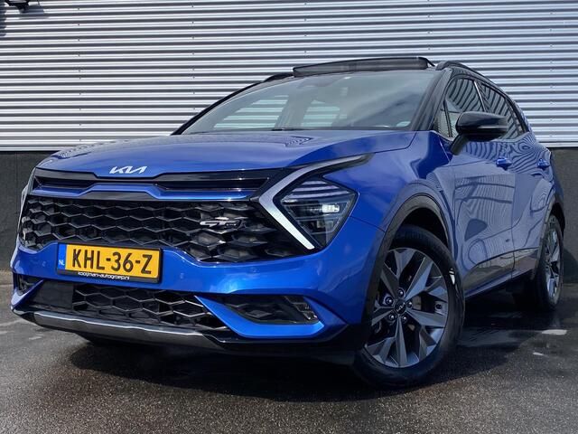 KIA SPORTAGE 1.6 T-GDi Hybrid GT-Line Schuif-/kanteldak, stuur- & stoelverwarming, parkeersensoren, navigatie Apple CarPlay/Android Auto, dodehoekdetectie, auto VOL luxe!
