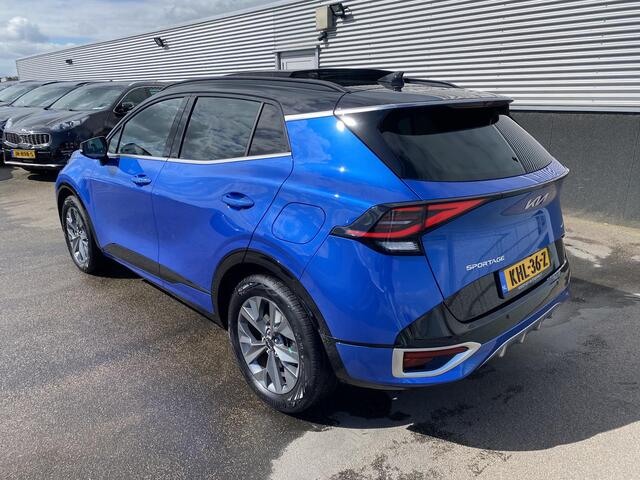 KIA SPORTAGE 1.6 T-GDi Hybrid GT-Line Schuif-/kanteldak, stuur- & stoelverwarming, parkeersensoren, navigatie Apple CarPlay/Android Auto, dodehoekdetectie, auto VOL luxe!