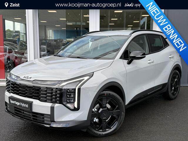 KIA SPORTAGE 1.6 T-GDi Plug-in Hybrid Black Edition | Elektrische voorstoelen | Suède/leder zwart | Stoelverwarming/stuurverwarming |Tijdelijke actieprijs inclusief inruilpremie!!!