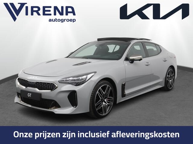 KIA Stinger 3.3 Twin Turbo V6 AWD GT Automaat - 370PK - Schuif-/kanteldak - Stoelverwarming-/ventilatie - Leder - HUD - 360 Camera - Fabrieksgarantie tot 04-2029