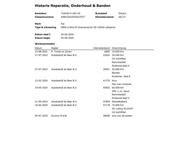 KIA e-Niro ExecutiveLine 64 kWh (204 PK) 2-Eig. & Dealer-Onderh. BOVAG-Garantie. NL-Auto.