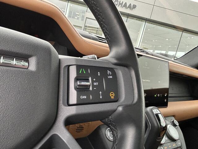 Land Rover DEFENDER 110 P400e 404pk AWD 110 X-Dynamic HSE | Panoramisch schuifdak | Geklimatiseerde voorstoelen | Cognac (Tan) leder |