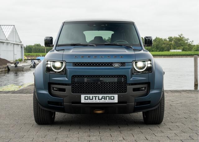 Land Rover DEFENDER 110 4.4 P635 110 Octa Sargasso Blue Satin - Carbon Exterior Pack - Trekhaak