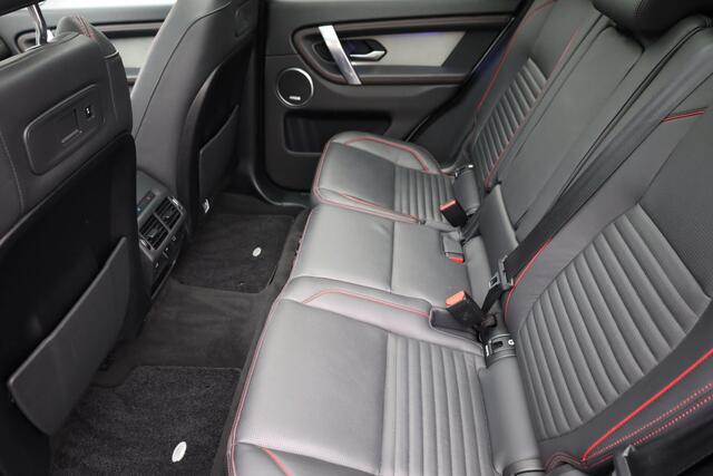 Land Rover DISCOVERY SPORT P300e 1.5 R-Dynamic PANO WINDSOR-LEER MEMORY ELEK.TREKHAAK 20"LMV CAMERA RUITVERWARMING MERIDIAN GSM-LADER ELEK.LAADKLEP 4x4 STOELVERW. ZWARTE-HEMEL NAVI