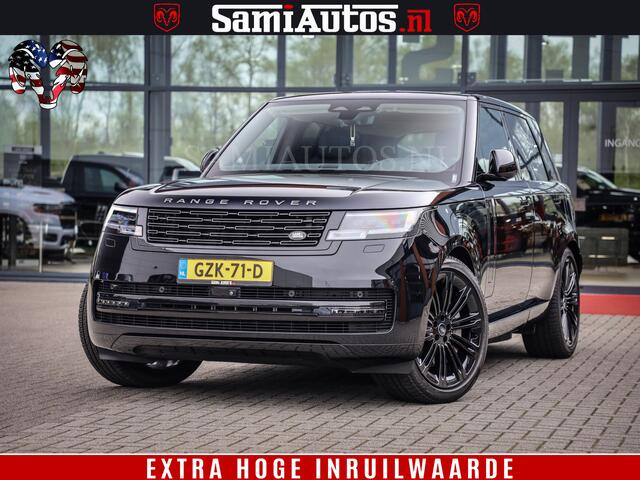 Land Rover RANGE ROVER P550e | NIGHT | GARANTIE TOT 14-03-2029 | HEAD-UP | ACHTERAS BESTURING | SOFT CLOSE | PHEV | 23 INCH VELGEN | PANORAMADAK | STUURVERWARMING | STOEL KOELING | Fabrieksgarantie tot 14-03-2029 - Geniet van gemoedsrust met uitgebreide dekking tot deze datum. 