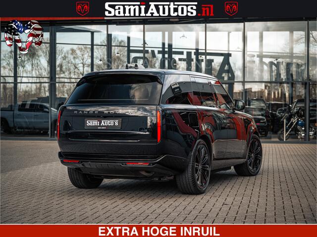 Land Rover RANGE ROVER P550e 551 PK GARANTIE TOT 14-03-2029 | ACHTERAS BESTURING | SOFT CLOSE | HEAD-UP | FACELIFT MODEL | 23 INCH VELGEN | PANORAMADAK | STUURVERWARMING | STOEL KOELING | Incl btw | Fabrieksgarantie tot 14-03-2029 - Geniet van gemoedsrust met uitgebreide dekkin