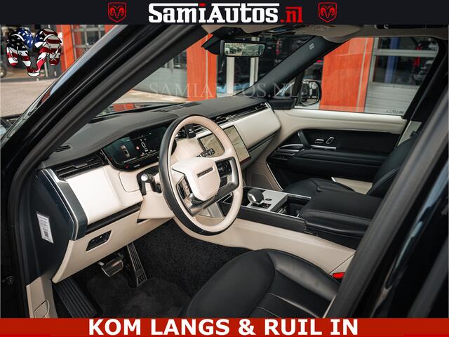 Land Rover RANGE ROVER P550e 551 PK GARANTIE TOT 14-03-2029 | ACHTERAS BESTURING | SOFT CLOSE | HEAD-UP | FACELIFT MODEL | 23 INCH VELGEN | PANORAMADAK | STUURVERWARMING | STOEL KOELING | Incl btw | Fabrieksgarantie tot 14-03-2029 - Geniet van gemoedsrust met uitgebreide dekkin