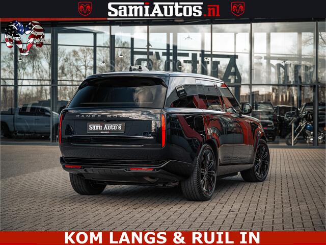Land Rover RANGE ROVER P550e 551 PK GARANTIE TOT 14-03-2029 | ACHTERAS BESTURING | SOFT CLOSE | HEAD-UP | FACELIFT MODEL | 23 INCH VELGEN | PANORAMADAK | STUURVERWARMING | STOEL KOELING | Incl btw | Fabrieksgarantie tot 14-03-2029 - Geniet van gemoedsrust met uitgebreide dekkin