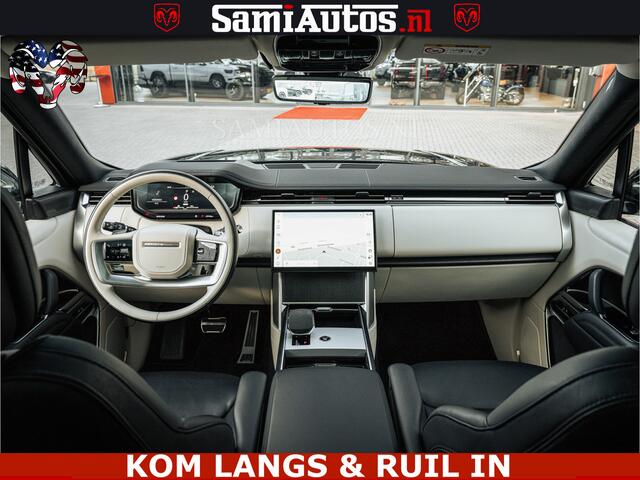 Land Rover RANGE ROVER P550e 551 PK GARANTIE TOT 14-03-2029 | ACHTERAS BESTURING | SOFT CLOSE | HEAD-UP | FACELIFT MODEL | 23 INCH VELGEN | PANORAMADAK | STUURVERWARMING | STOEL KOELING | Incl btw | Fabrieksgarantie tot 14-03-2029 - Geniet van gemoedsrust met uitgebreide dekkin