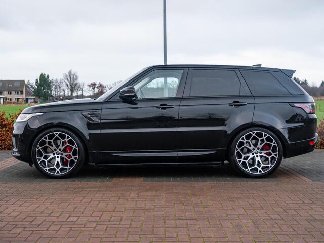 Land Rover RANGE ROVER SPORT P400 HSE Dynamic | 23" Urban LM | Volleder | Carbon pack | Carbon SVR motorkap | Uitlaatstyling SVR | CarPlay | LaneAssist | Stuurverw | Matrix Led | Etc..