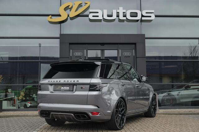 Land Rover RANGE ROVER SPORT P575 SVR 575pk Panoramadak *BTW* Carbon pakket Head-up Softclose 24" LMV Vossen
