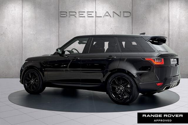 Land Rover RANGE ROVER SPORT P400e SE Panoramadak | 21 inch Gloss black Santorini Black / Ebony