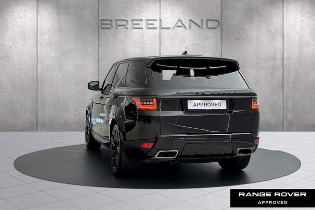 Land Rover RANGE ROVER SPORT P400e SE Panoramadak | 21 inch Gloss black Santorini Black / Ebony