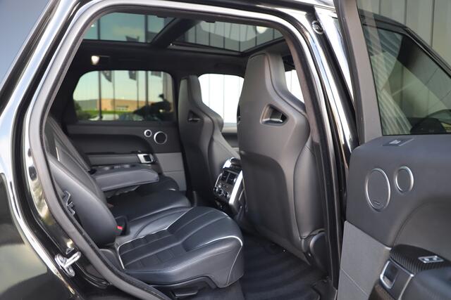 Land Rover RANGE ROVER SPORT 5.0 V8 Supercharged SVR | 550PK | Luchtvering | Keyless-go | Schaalstoelen | Carbon | Meridian 3D | Memory | 2017.