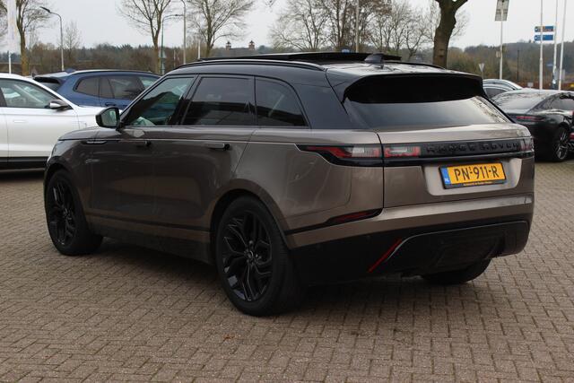 Land Rover Velar Range Rover 2.0 I4 AWD R-Dynamic HSE / Panoramadak / Camera / Head-up / Cognac Leder / 21'' / Meridian High End / Stoelmassage+Ventilatie+Verwarming / Keyless / Dodehoek / DAB / Cruise Control Adaptief