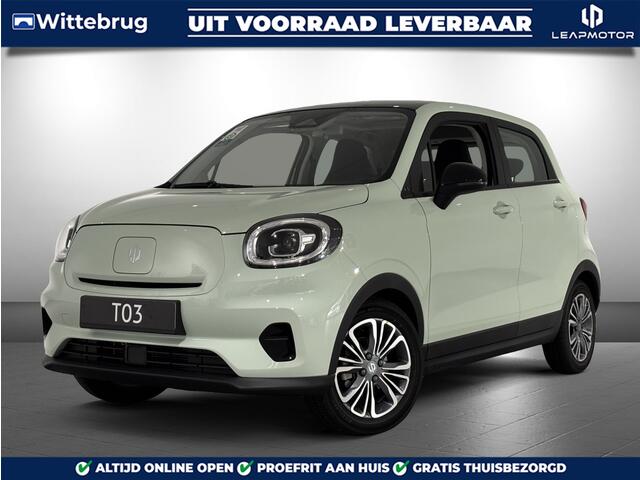 Leapmotor T03 Design 37.3 kWh Volledig Elektrisch met 265 km WLTP Range, Airconditioning, Panoramadak, Adaptive Cruise Control en Uit voorraad leverbaar!