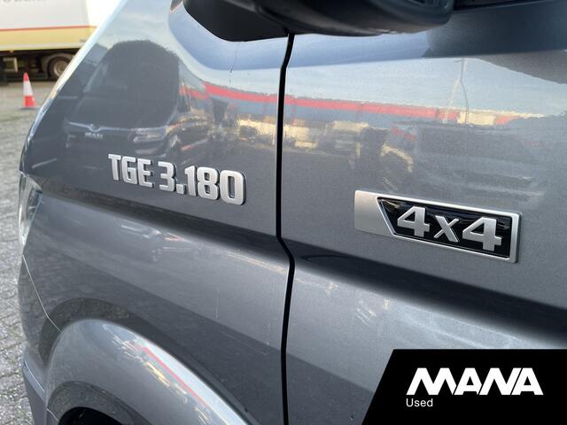 MAN TGE 35 2.0 L3H2 3.180 180PK Automaat 4x4 LED Camera Sensoren Car-Play Trekhaak Cruise