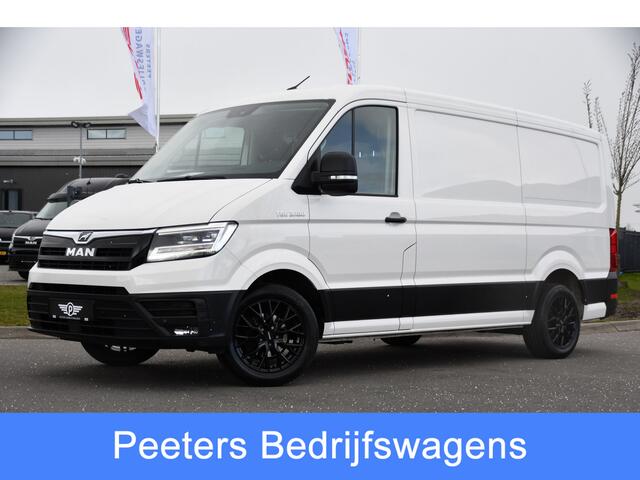MAN TGE 3.180 35 2.0 L3H2 PB Edition Adaptieve Cruise, Camera, Carplay, 177pk, Stoelverwarming, LED, Automaat, Sensoren, Trekhaak, Uniek!