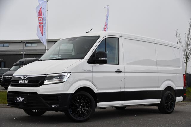 MAN TGE 3.180 35 2.0 L3H2 PB Edition Adaptieve Cruise, Camera, Carplay, 177pk, Stoelverwarming, LED, Automaat, Sensoren, Trekhaak, Uniek!