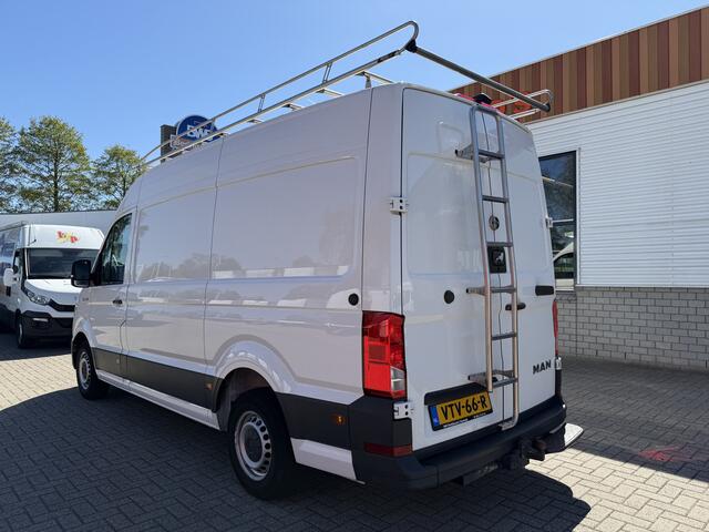 MAN TGE 35 2.0 140pk Standaard automaat L2H2 Hoog / vaste prijs rijklaar ¤ 24.950 ex btw / lease vanaf ¤ 407 / airco / cruise / navi / camera / euro 6 / bpm vrij / imperial + trap / trekhaak !
