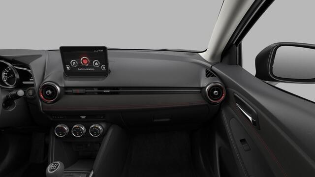 Mazda 2 Homura Aka | 8-inch LCD touchscreen kleurenscherm | Achteruitrijcamera | Automatisch dimmende binnenspiegel