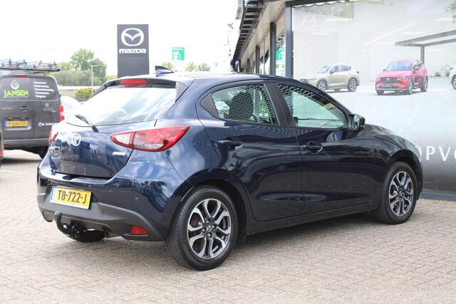 Mazda 2 1.5 Skyactiv-G Dynamic+ Trekhaak, Cruise, Navi, PDC, Airco, Bluetooth, LMV 16 Inch