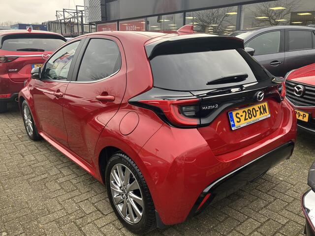 Mazda 2 Hybrid 1.5 Select , Automaat, Half Leder, Camera, All Season, Adap.Cruise, HUD, Stoel/Stuurverwarming, Clima, LMV 16 Inch, Apple Carplay, Android Auto, Bluetooth